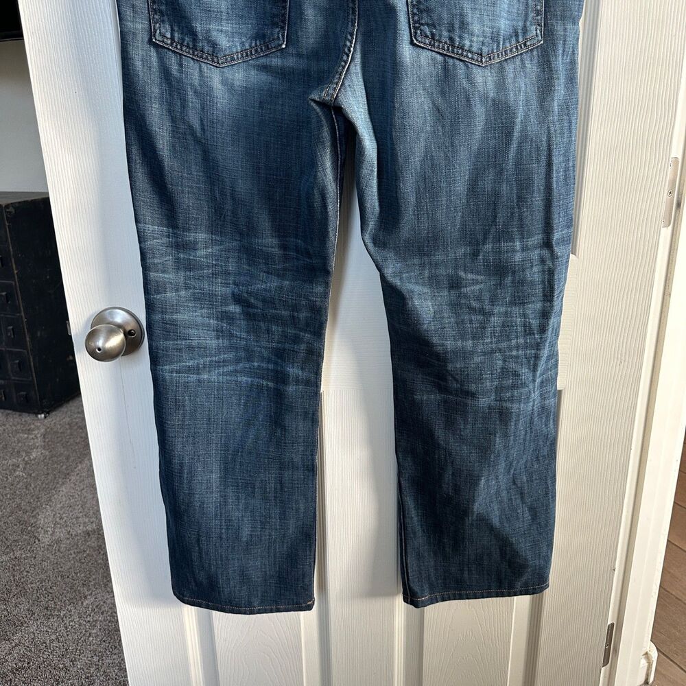 Naem Denim Co Brad Regular Straight Jeans 38x29 Dark Wash Casual Men's - Picture 10 of 12